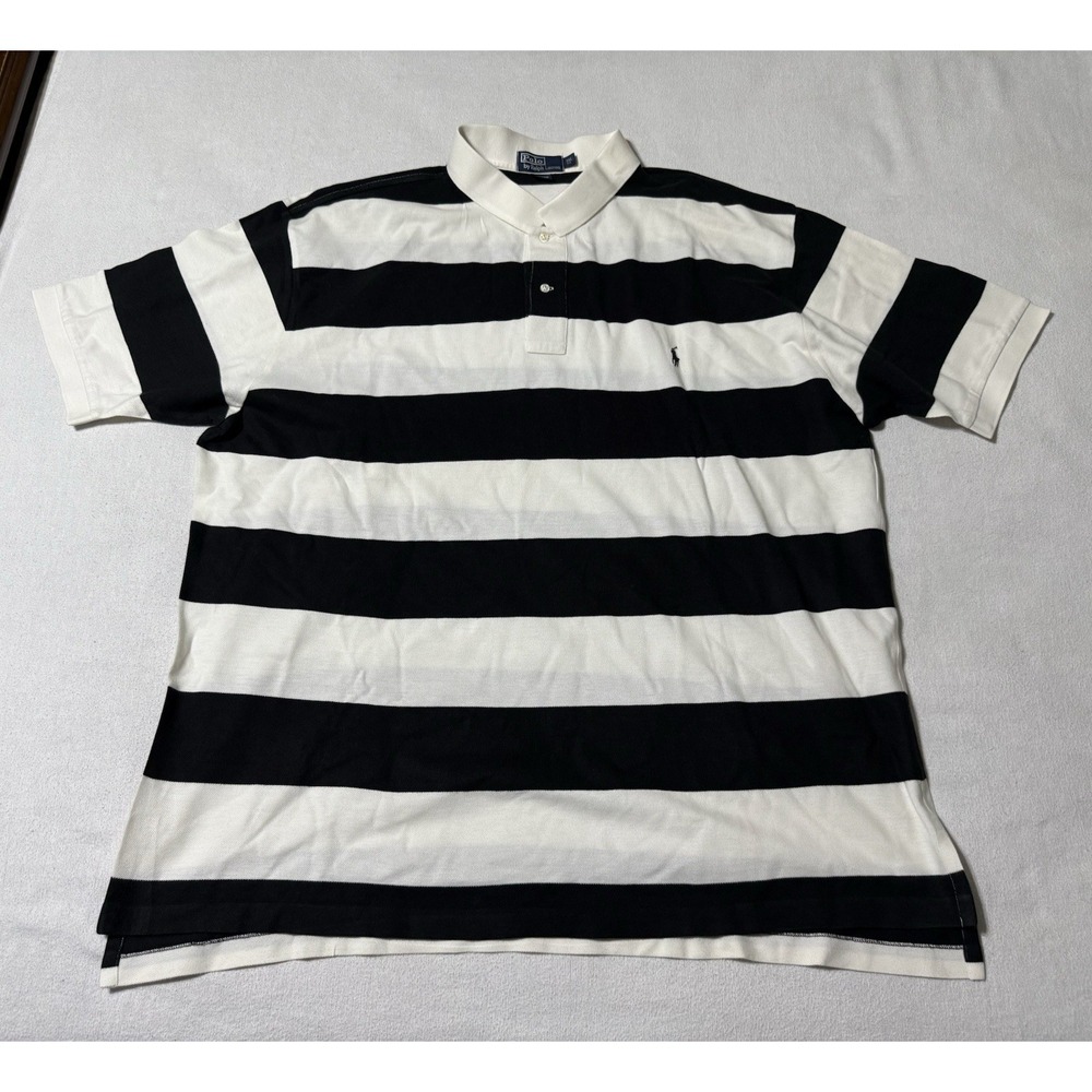 Polo Ralph Lauren Mens 3XL Big Short Sleeve 100% Cotton Polo Striped